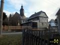 Verwendung ordovizischer Schiefer als Dachschiefer in Tschirma bei Weida, Thüringen, (D) (4) 20. Februar 2012.JPG